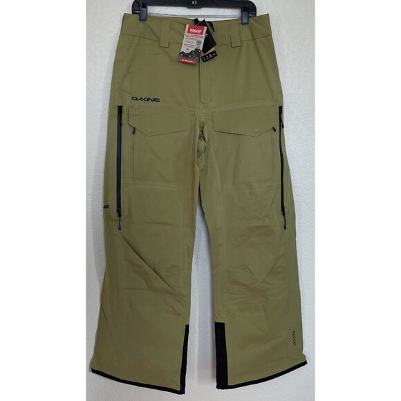 Dakine‎ Ski Snow Pants Men's Size Small Sender Stretch 3L Snowboard Recco Green